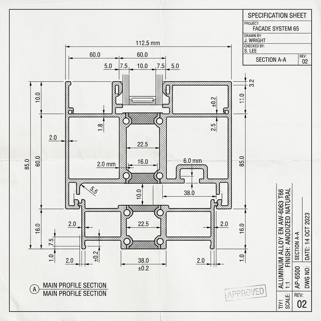 OTTIMO SERIES Technical Dimension Diagram