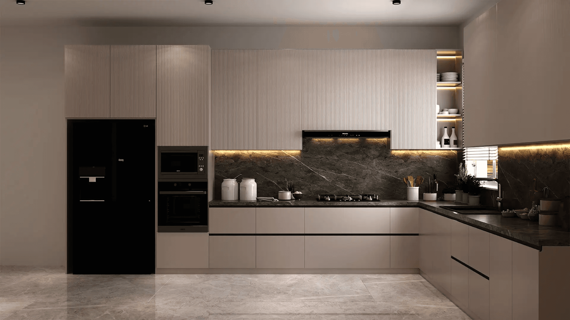Premium acrylic kitchen interior by SurajWood