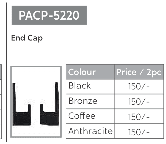 PACP-5220 end cap