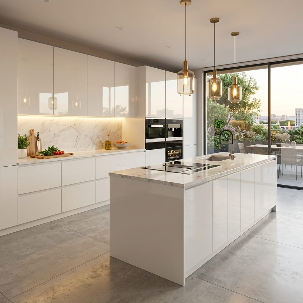 Acrylic vs Laminate Kitchen Panels: The Complete Indian Guide 2026 - SurajWood Luxury Architectural Finishes