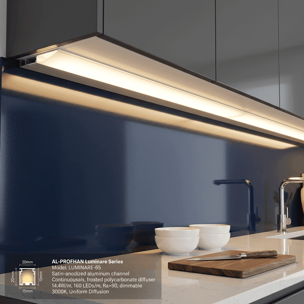 Aluminium Profile Kitchen Cabinet Price & Sizes in India: 3Mtr & 4Mtr Rates - SurajWood Luxury Architectural Finishes